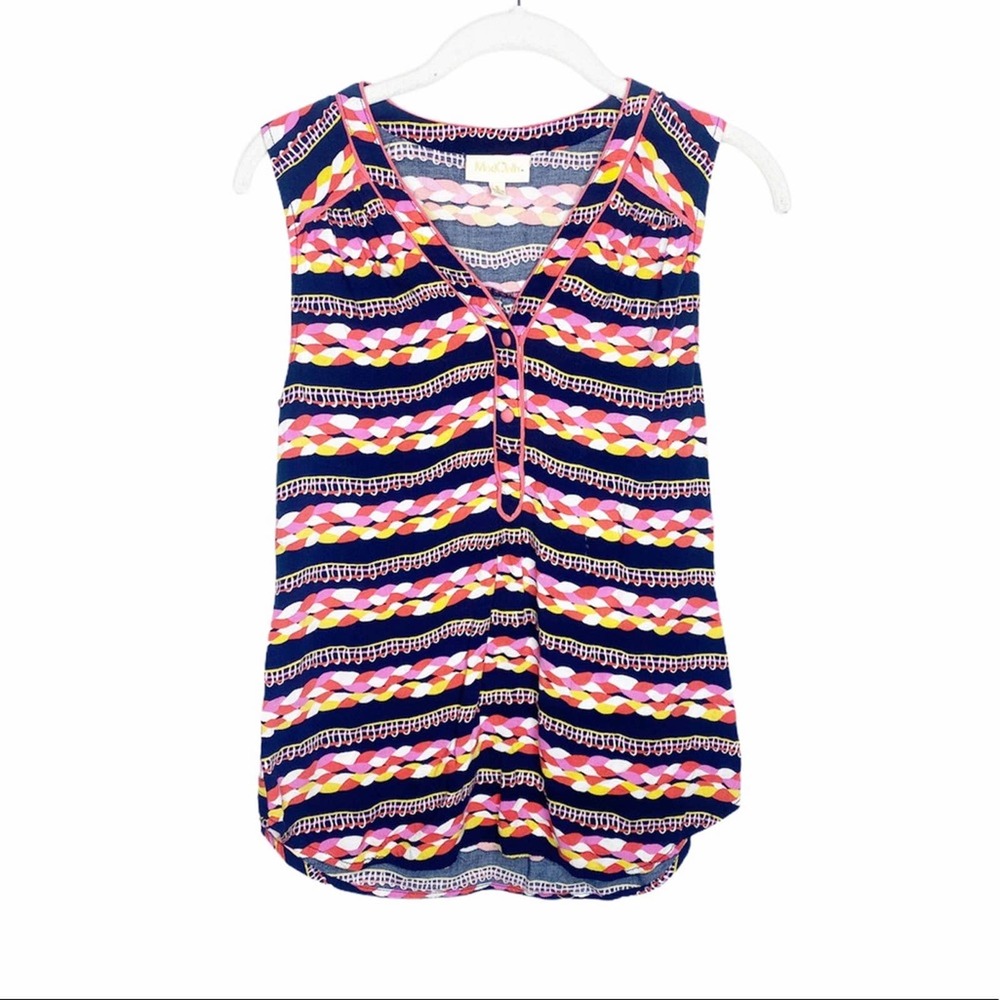 MODCLOTH Braided Rope Nautical Rayon Tank Top S